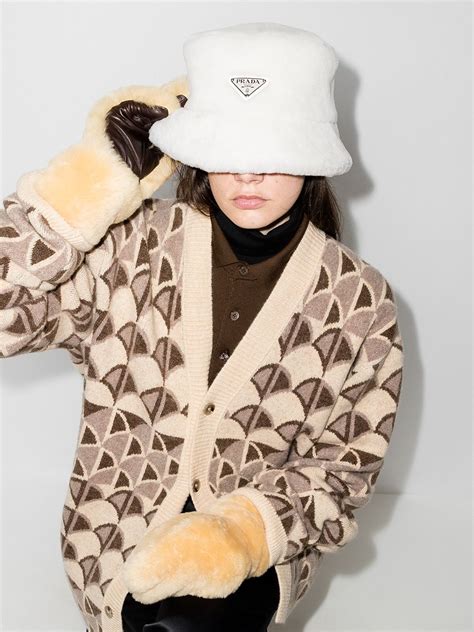 Vintage 60’s Brown Calf Skin Fur Hat by Prada 